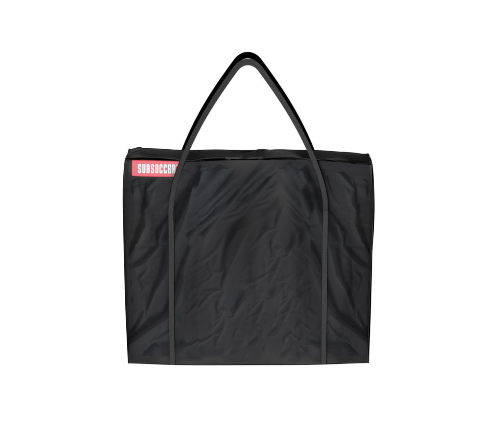 Durable Subsoccer S3 carrying chair bag with shoulder straps, designed for easy transport and storage of your portable bench soccer game