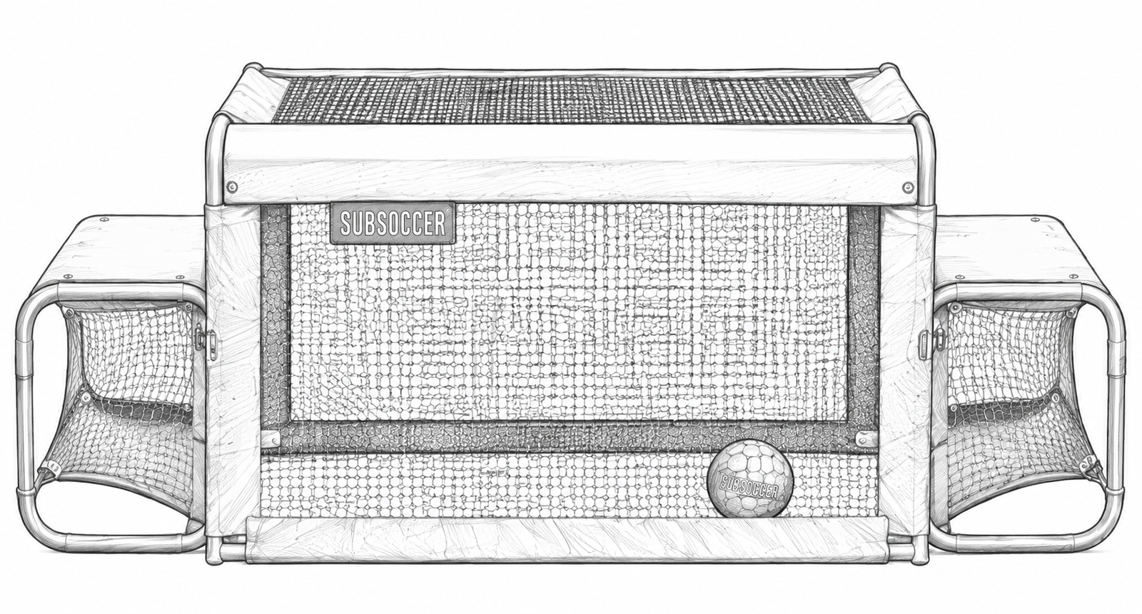 Subsoccer bench soccer table pencil drawing