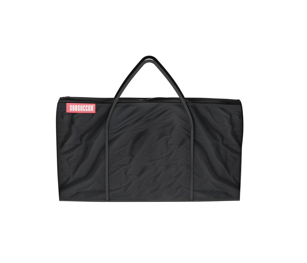 Durable Subsoccer S3 carrying bag with shoulder straps, designed for easy transport and storage of your portable bench soccer game